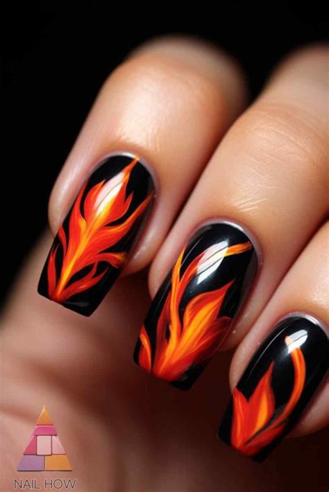 fire nail designs|fire nail designs that sizzle.